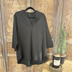 Black Bathing Suit Cover Up Pullover XXL women’s